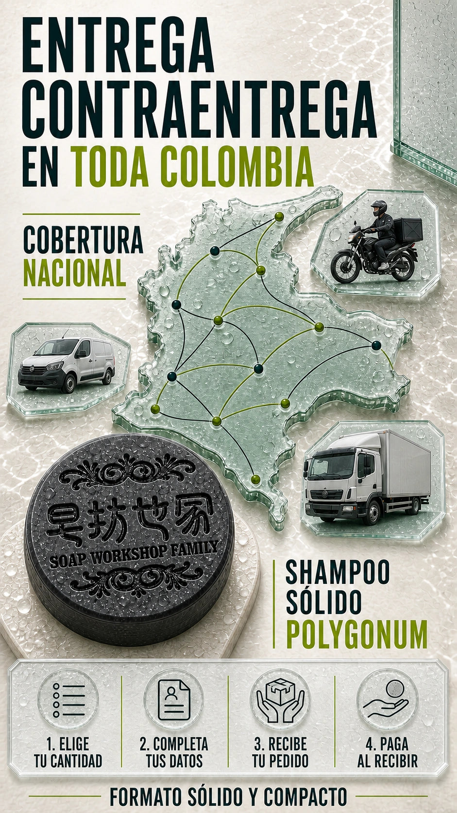 Entrega contraentrega de Polygonum en Colombia